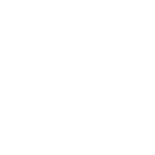 Anschnitt eines stilisierten Eselskopf in weiß auf transparentem Hintergrund.